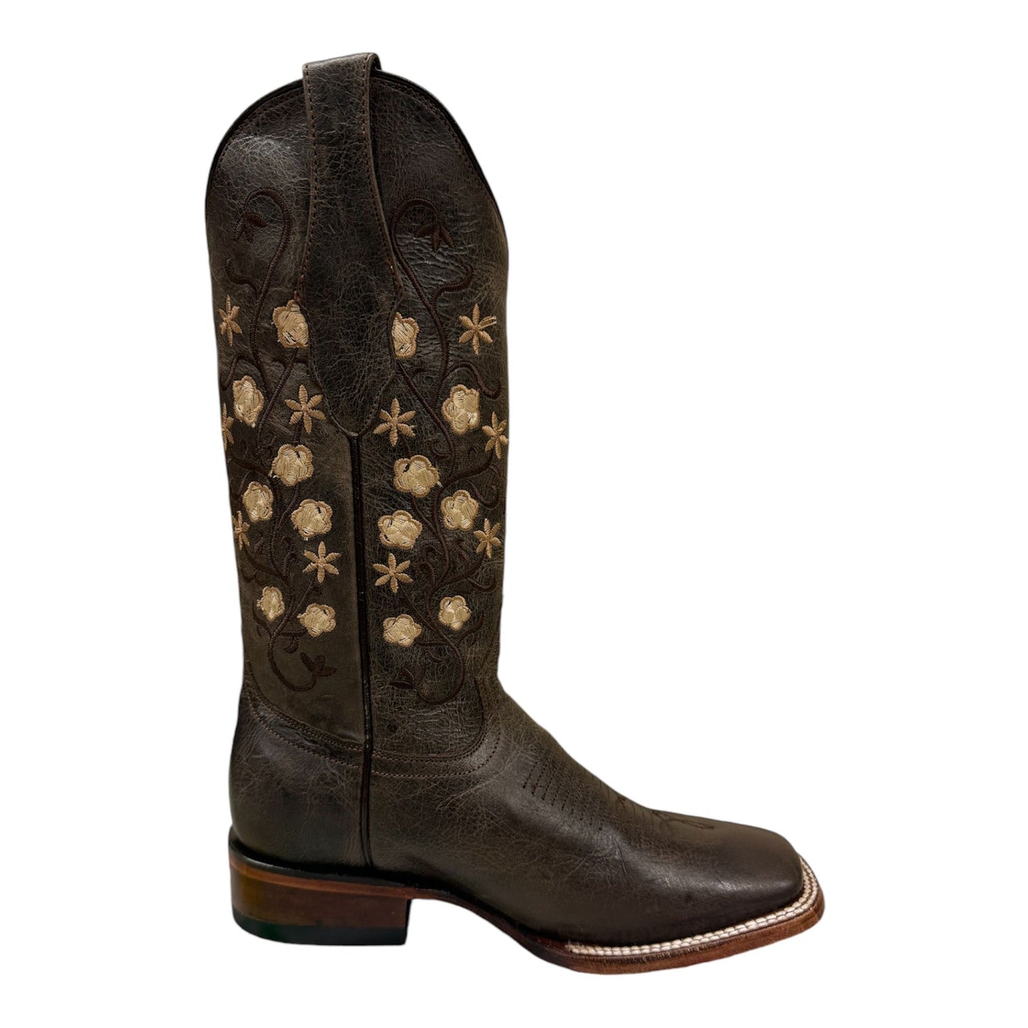 Bota vaquera de mujer estilo flor estrella